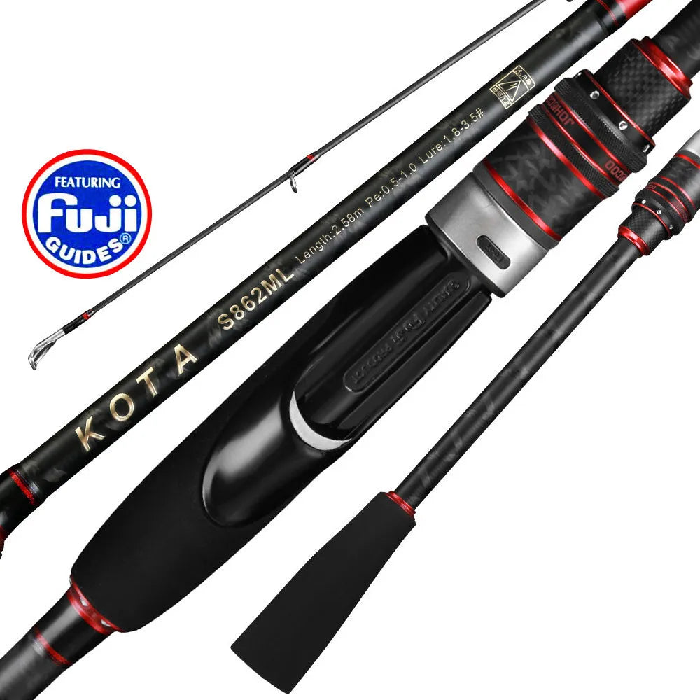 862M/862ML Light Weight Fishing Squid Rod Fuji Reel Seat Guide Spinning Fishing Rod for Wooden Shrimp Wholesale