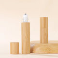 5ml10ml Luxury Bamboo Packaging Cosmetics Essential Oil Serum Roll on Bottle With Glass Inner
