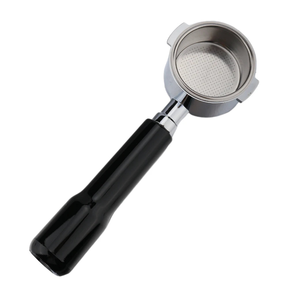 Black 51mm 3 Ears Bottomles Portafilter Espresso Flat Base Eommercial Espresso Coffee Portafilter Cheap