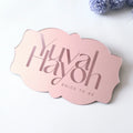 Personalized Elegant Pink Laser Cut Rose Gold Acrylic Custom Business Logo Table Name Place Cards