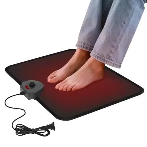 Energy Saving Heated Floor Mat - Electric Foot Warmer Carpet Also Can Be a Shoe DryerCozy Home Comfort