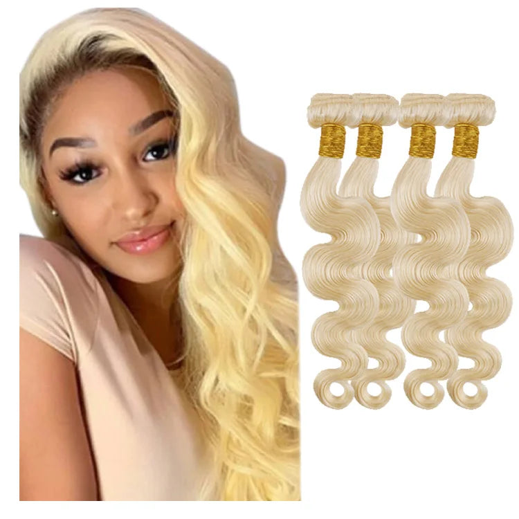 FH Blonde 613 Virgin Brazilian Remy Human Hair Bundle Wholesale Unprocessed Cambodian Hair Bundle
