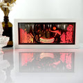 Lighting up Painting Manga Tricolor Poster LED Strips Paper Cut Light Anime Box Art Carving Lamp With Gift Box