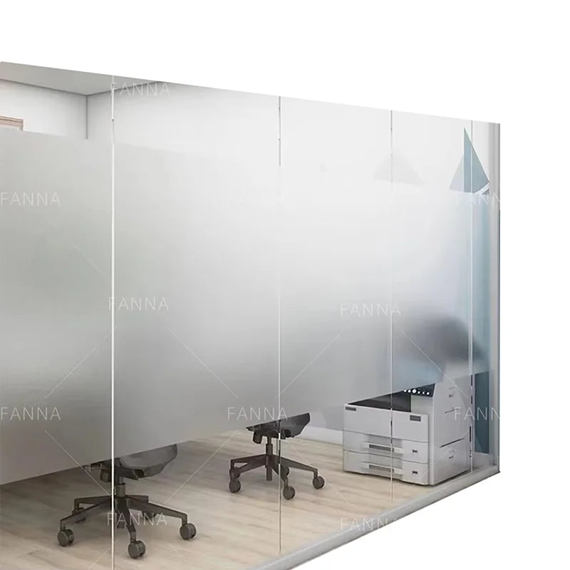 FANNA Factory OEM PVC Self-Adhesive 2 Mil Thick Modern Frosted Window Glass Film 3-5 Year Durability for Office Decoration