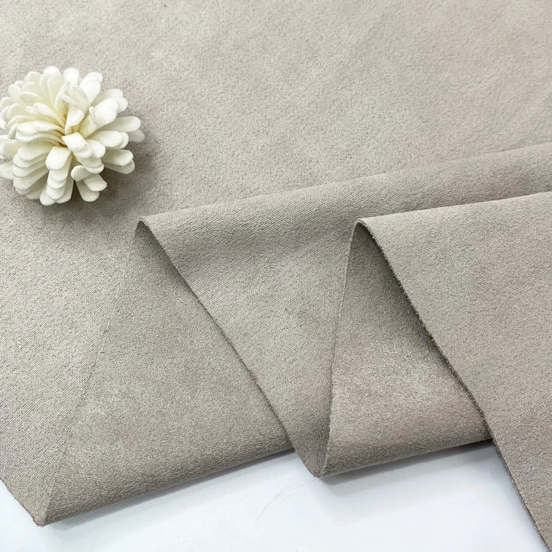 Harvest Double Sided Suede Bonded Faux Fur Fabrics Scuba Polyester Knitting Fabric Masker Scuba Stretch Crepe Fabric for Pants