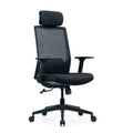 Contemporary Ergonomic High Back Directors Chair Executive Office Mesh Swivel with Adjustable Headrest Fabric Design