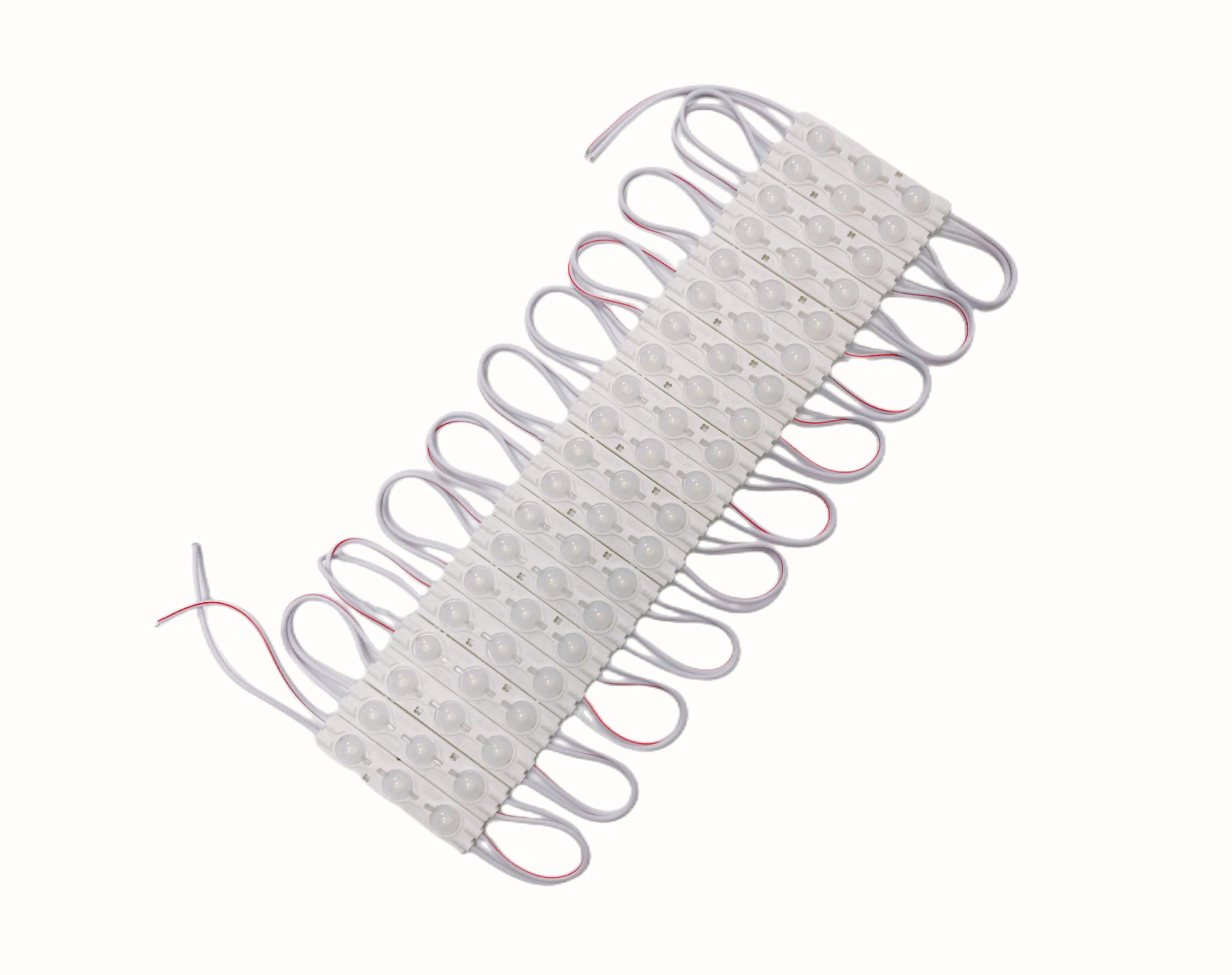 6011 Injection Led Module 2835 DC12V 3 LED Red Blue Green Yellow Color IP67 Led Module Lights