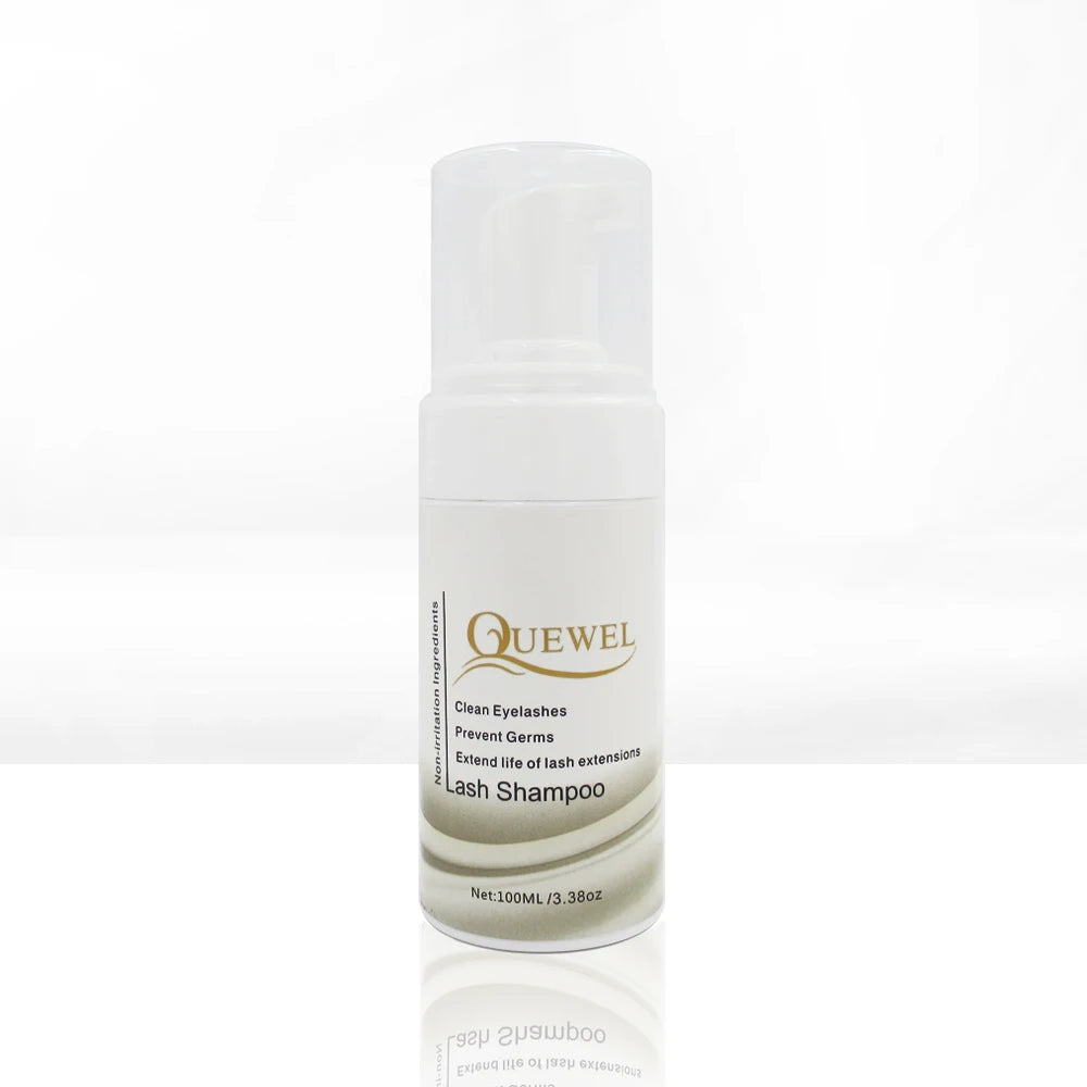 Quewel Wholesale 50ml 100ml 150ml Shampoo Eyelash Extension Cleanser Lash Foam