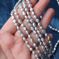 4.5-5mm Natural Freshwater Pearl Electroplated Grey Two-Faced Baroque Shaped DIY Jewelry Material Loose Pearls