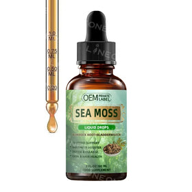 Private Label OEM Vegan Sea Moss Drops Vitamin