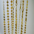 GN125 Wholesale Coins Chain Necklace 14K Gold Filled Chocker Handmade Pendants Gold Jewelry