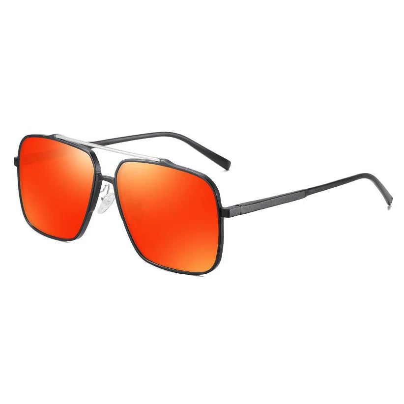 Fashionable A18050 OEM Brand Punk Style Rectangle Sunglasses Polarized TAC Lens Aluminum Magnesium Frame Performance Eyewear