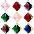 MIENTER New Girls Necklace Accessories Multicolour 18k Gold Luxury Fashion Healing Crystal Pendant