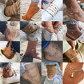 Fashion Personality Beach Foot Jewelry Anklets Creative Multilayer Chain Butterfly Pendant Anklet for Women
