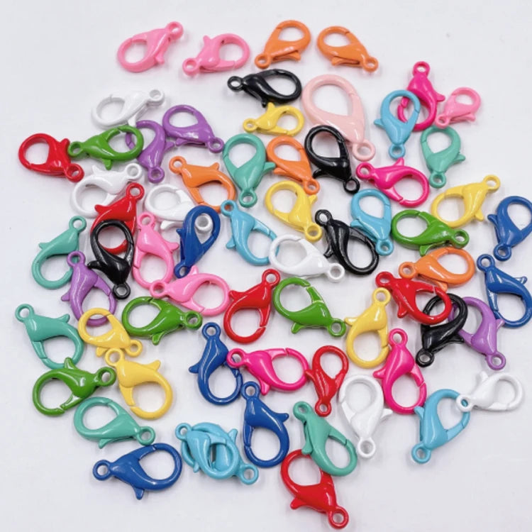 Multicolor 12mm 14mm 16mm 21mm Zinc Alloy Paint Color Lobster Clasp Snap Hooks Clips Lanyard Hooks for DIY Keychains Jewelry