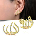 AA01384 New Diamond Three Layer Curved Fashion Jewelry Earrings Women's Accessories Fashion Jewelry Earrings