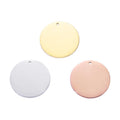 Stamping DIY Logo Stainless Steel Round ID Tags Blanks for Keychain Necklace Making