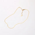 Wholesale Simple 2mm 18k Gold Plated Stainless Steel Snake Chain Necklace