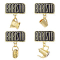 Korean Simple Coffee Enamel Pins Custom Milk Mocha Latteart Coffee Brooches Lapel Badges Funny Jewelry Gift for Barista