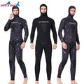 Men Camo 7mm Diving Wet Suit Hooded Traje De Buceo De 2 Piezas De 7 mm Open Cell Fishing Hunting Wetsuit for Spearfishing