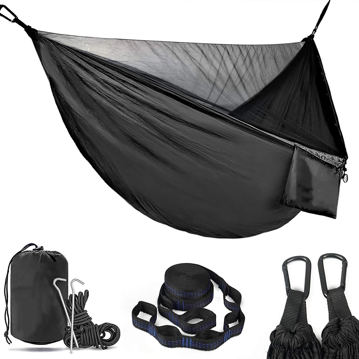 Fast Delivery Outdoor Hammocks LOW Moq Custom Portable Hammock Travel Camping Hammock With Mosquito Net