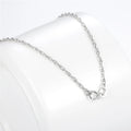925 Sterling Silver Figaro Chain Necklace Classical Base Fine S925 Jewelry for Weddings Gifts Engagements Parties
