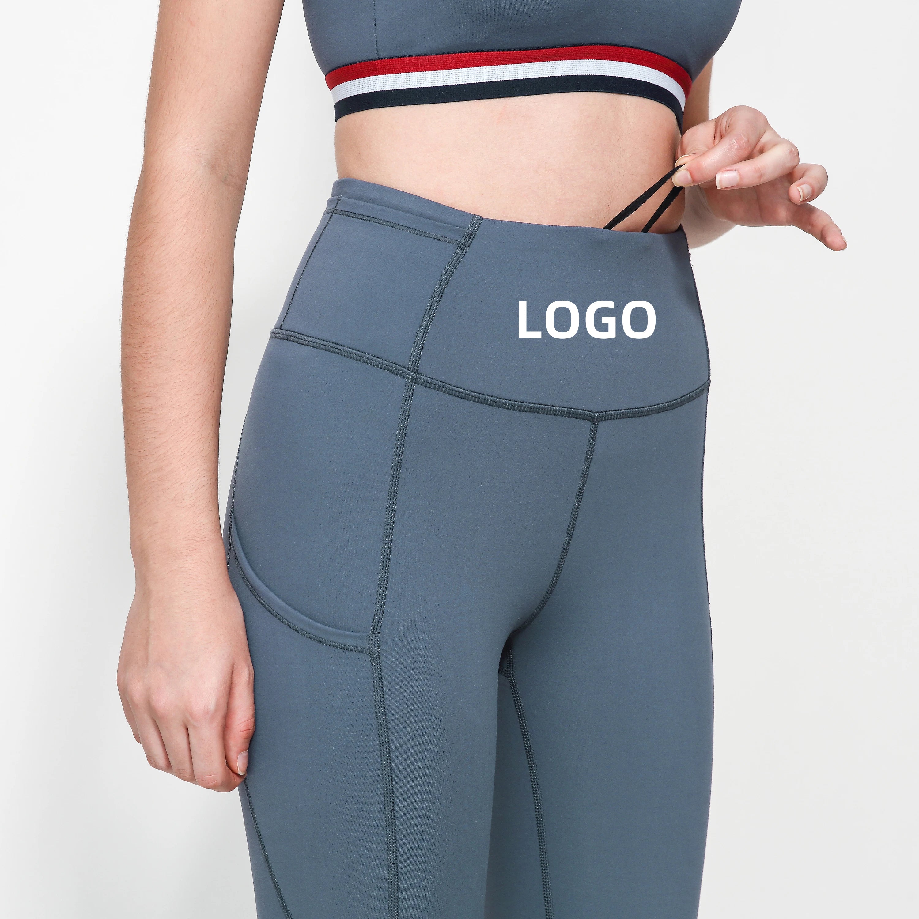 Wholesale Workout Leggings Manufacturer Fitness Pants High Waist Compression Yoga Pants Tummy Control Shaper Women'S Tracksuit