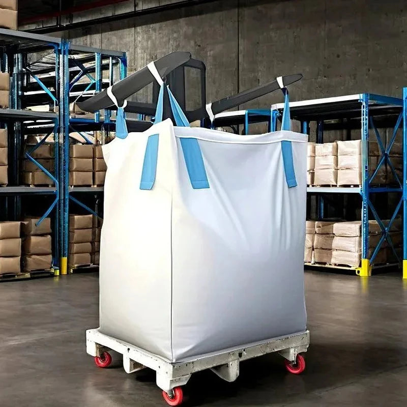 Carbon Black Big Size Bag Waterproof Bulk Big Bag 1x1x1m Construction Sacos Mineros Big Bags 1.5 Ton 2 Ton