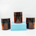 Luxury Empty 30g 50g Plastic Cosmetic Packaging Airless Pump Jars Plastic Frosted Jar Eye Cream Serum Airless Jars