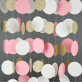 2.4m Wafer Paper Flower Hanging Ornaments Wedding Wedding Room Birthday Party Classroom Wafer Paper Banner
