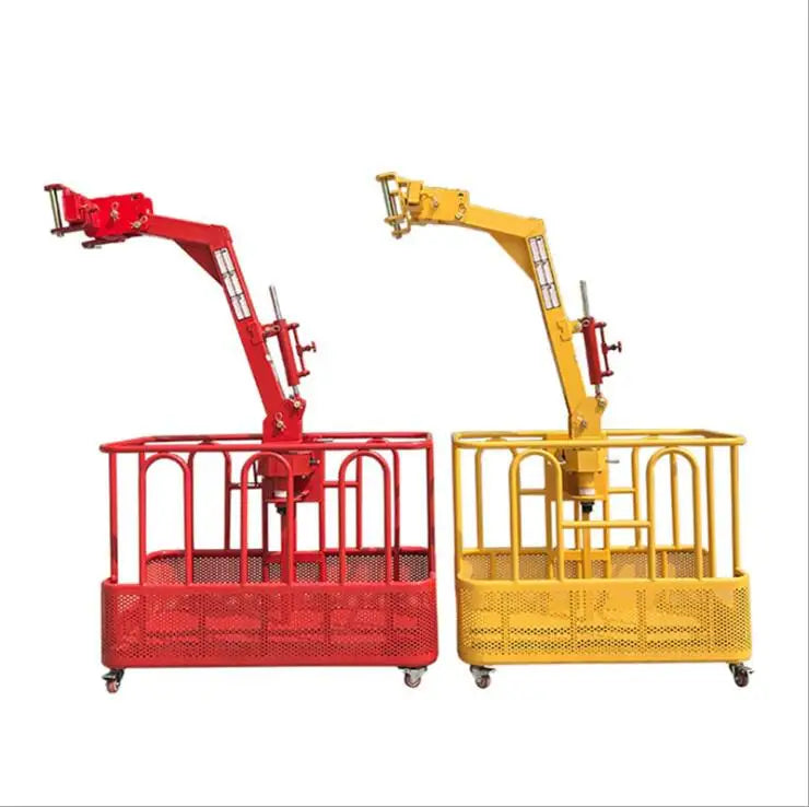 Crane Truck Lift Mainbasket Platform Hanging Cradle Gondola Lifting Boom for Man Basket Working Pickup Truck Manbasket
