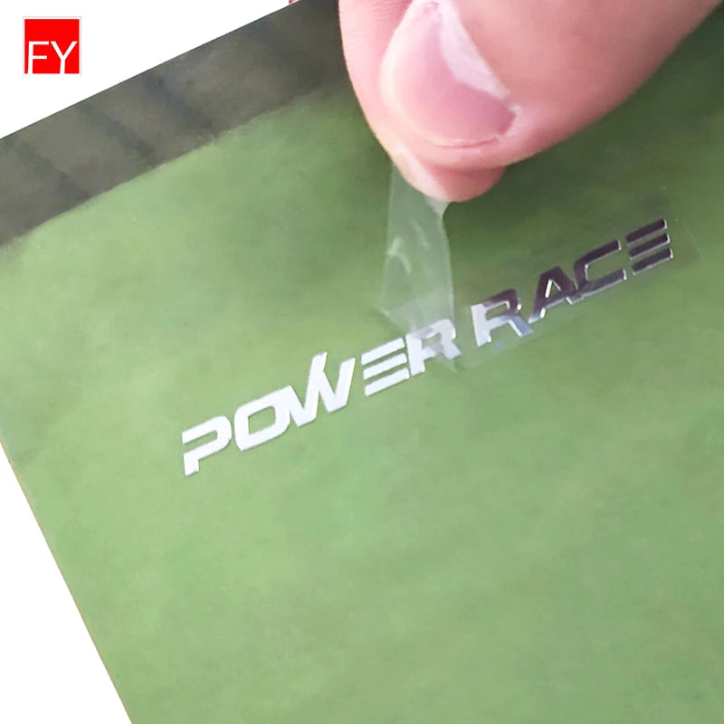 Custom logo Transfer Label Sticker 3D Metal UV Sticker Factory Nickle Personalized logo Label Self-adhensive Golden Silver