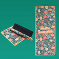 BYT 2025 luxury eco friendly custom logo non slip printed natural leather pu rubber yoga mat with bag