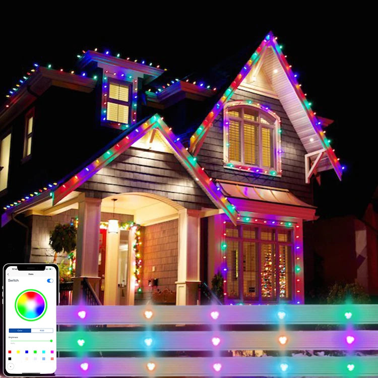 Permanent Christmas Lights Ws2811 Waterproof Eave Colorful Decoration Lamp Led Rgbw Permanent Light