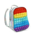 New Fashion Kids Rainbow Fidget Toys  School Book Students Shoulder Bag Bookbags  Backpack