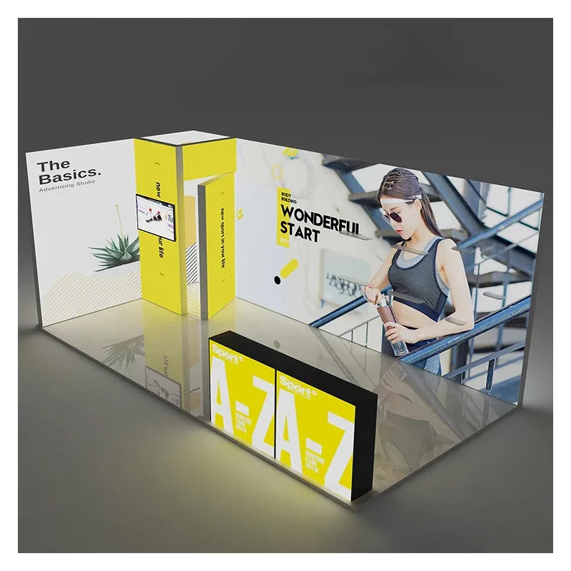 TianLang Portable 6*3 Trade Show Equipment Led Lighting Box Advertising Display Exhibition Stands Booth Display