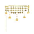 Antique Style Body Chain Retro Bell Tassel Waist Decor for Belly Dance New Vintage Alloy Jewelry Wholesale