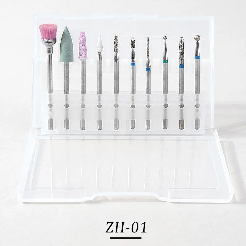 Remove Your Polish Diamonds Nail Drill Bits Set Wholesale Nail Drill Machine Professional Carbide Tungsten Silver Gold White