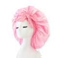 Wholesale Custom LOGO Extra Large Diameter Royal Hair Wraps Satin Silk Sleeping Bonnet Hair Satin Sleeping Bonnets for Women
