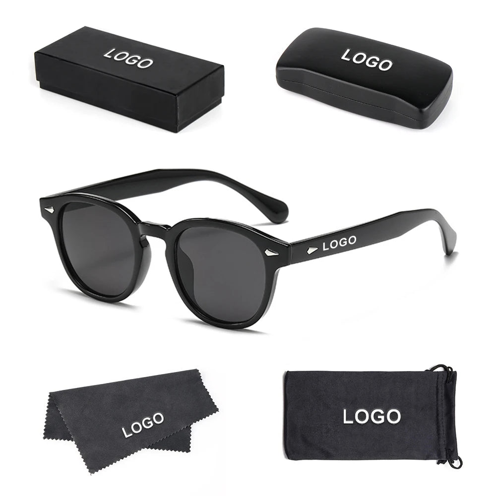 2024 Sun Glasses Wholesale Cheap Classic Colorful Designer Plastic Frame Custom Women Retro Round Sunglasses Men