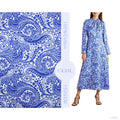Fashion 100% Linen Printed Fabric European Flax Fabric for Skirt Dress Printed Cotton Fabric