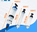 0.2L/0.5L/1.5L Brake Fluid Manual Pump Fill Syringe Bottle Brake Oil Replacement Hand Tool