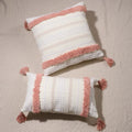 Amity Manufacturer Wholesale Square Luxury Woven Tufting Embroidered Polyester Cotton Tassels Home Sofa Decor Cushion Cover