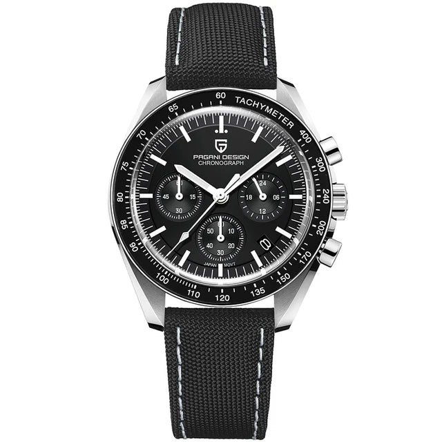 PAGANI DESIGN Moon Watch 40MM Dial Men Chronograph Waterproof Quartz Watch Sapphire Glass Automatic VK63 Movement Clock 1701