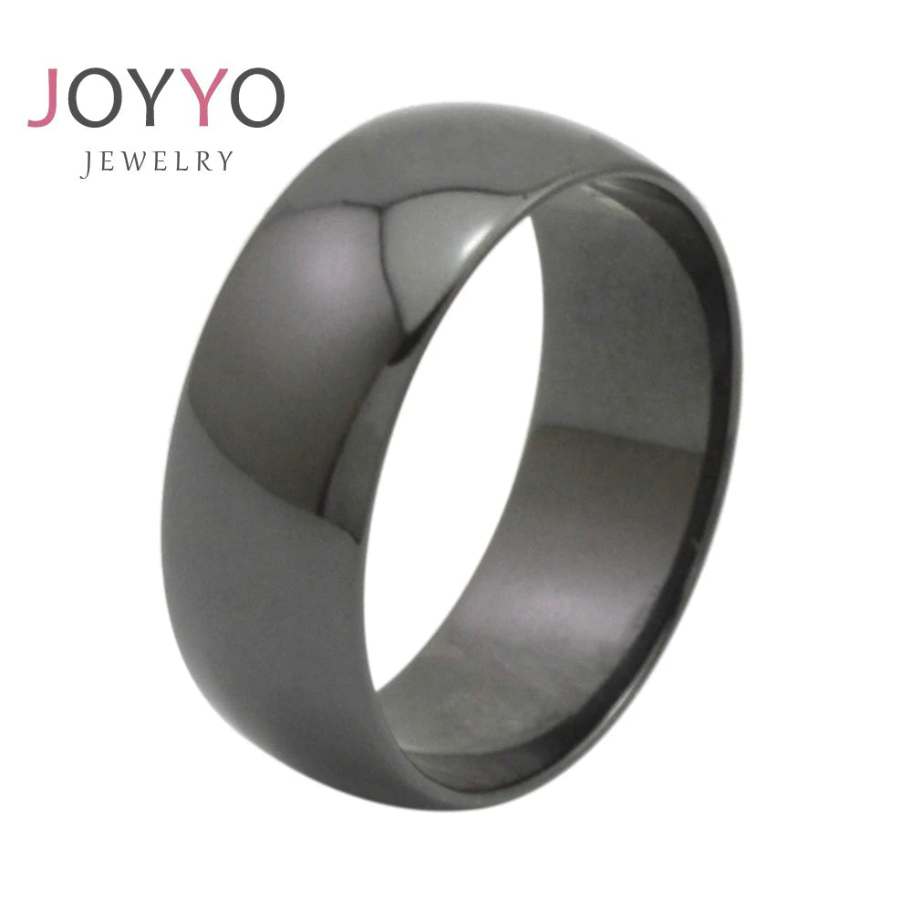 Hot Sale Classic Simple Black Antioxidant Ring Men's Ring Jewelry