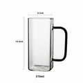 Creative Juice Milk With Lid and Straw Bubble Tea Transparent Beer Coffee Cup High Borosilicate Glass Drinkware