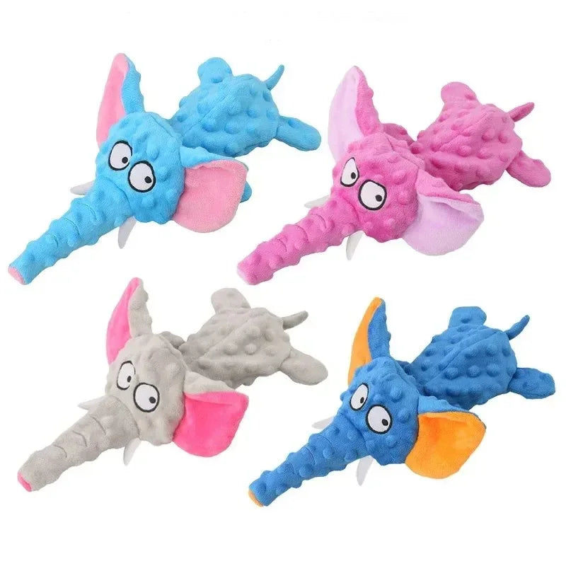 2024 Hot Selling New Design Elephant Squeaky Chew Toy for Pet Squeaky Plush Toy Interactive Toys for Dogs