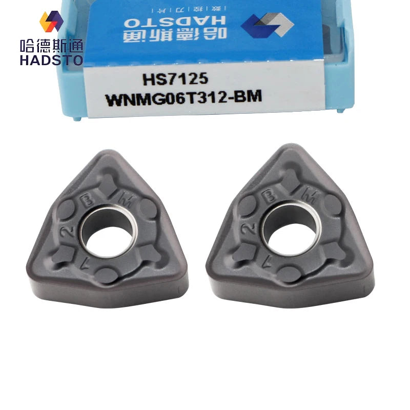 HADSTO CNC Tungsten Carbide Inserts WNMG06T312-BM HS7125 Customizable Universal Material Processing Cutting Tools