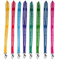 Wholesale Sublimation Solid Color Neck Custom logo Lanyards Low Minimum Order Printed Polyester Lanyard Personalizados