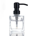 500ml Luxury Clear Wash Hand Liquid Glass Bottles Lotion Glass Shampoo Bottle with Black Pump